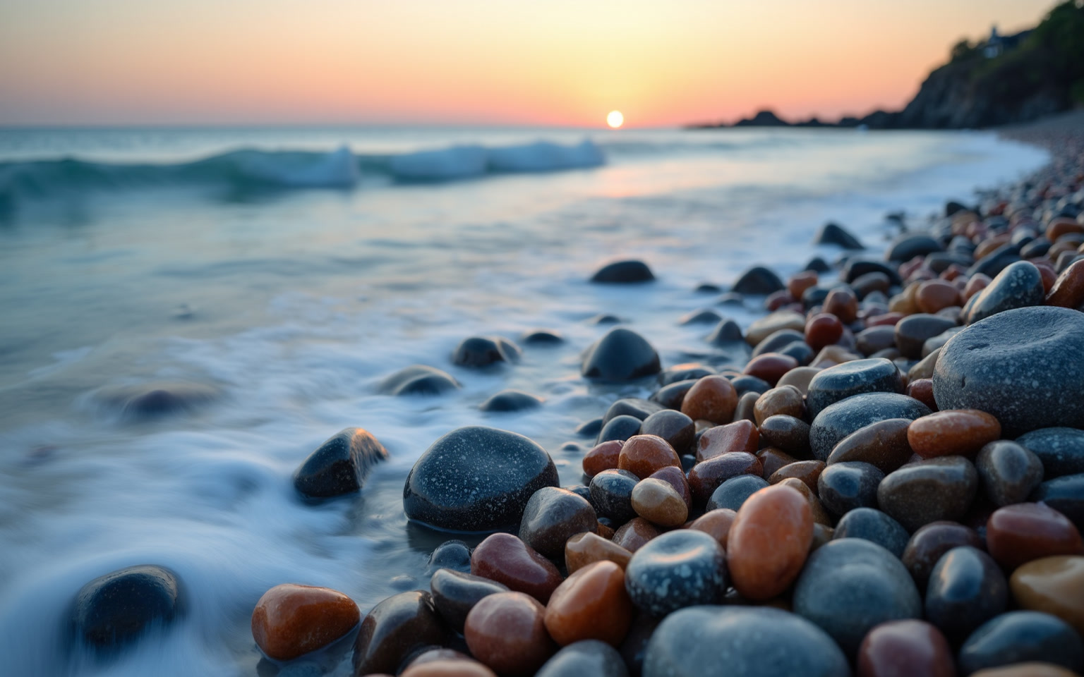 tranquil-coastal-sunset-with-smooth-pebble-stones-1