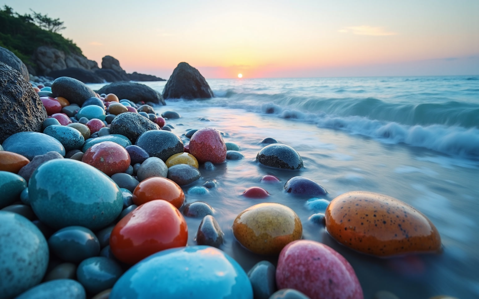 tranquil-coastal-sunset-with-smooth-pebble-stones-8